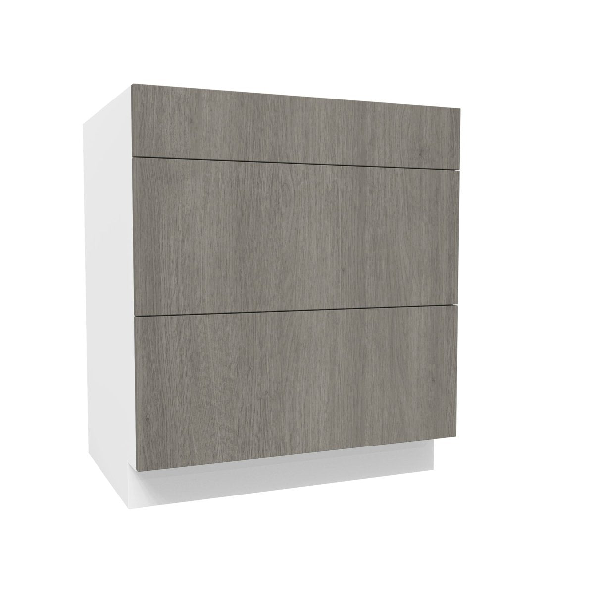 3 Drawer Base Cabinet| Matrix Silver | 30W x 34.5H x 24D - BUILDMYPLACE