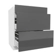 3 Drawer Base Cabinet | Milano Slate | 27W x 34.5H x 24D - BUILDMYPLACE