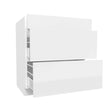 3 Drawer Base Cabinet | Milano White | 30W x 34.5H x 24D - BUILDMYPLACE