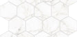 3 In. X 3 In. Mosaic Core White Polished Porcelain - Hexagon Wall & Floor Tile (5.49 Sqft/Case) - BUILDMYPLACE