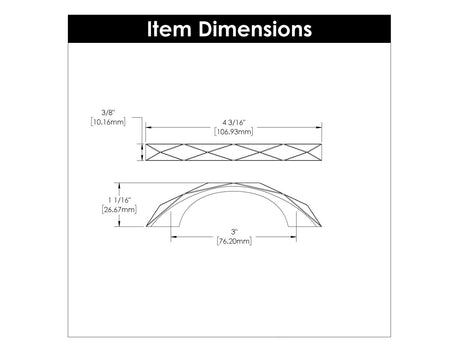 3 Inch Handles Center to Center - Hickory Hardware - BUILDMYPLACE