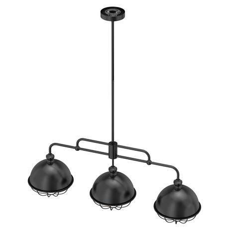 3 - Light Island Pendant Light Fixture, Black Finish, E26 Base - BUILDMYPLACE