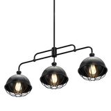 3 - Light Island Pendant Light Fixture, Black Finish, E26 Base - BUILDMYPLACE