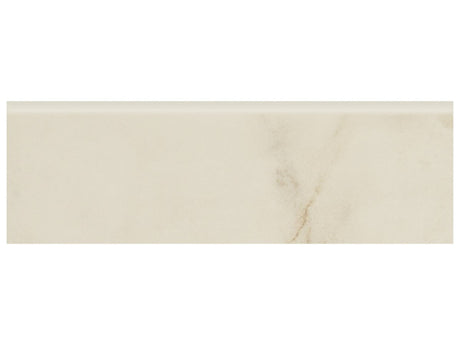 3 X 10 In Bellina Cream Matte Glazed Ceramic Bullnose - BUILDMYPLACE