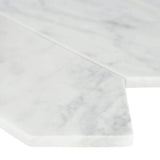 3" X 12" Carrara White Picket Tile Honed Mosaic Wall Tile (8.9SQ FT/CTN) - BUILDMYPLACE