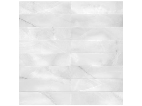 3 X 12 In Artisan Raffino Onyx Suave Matte Pressed Glazed Ceramic