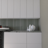 3 x 12 in Element Smoke Glossy Glass Tile - BUILDMYPLACE