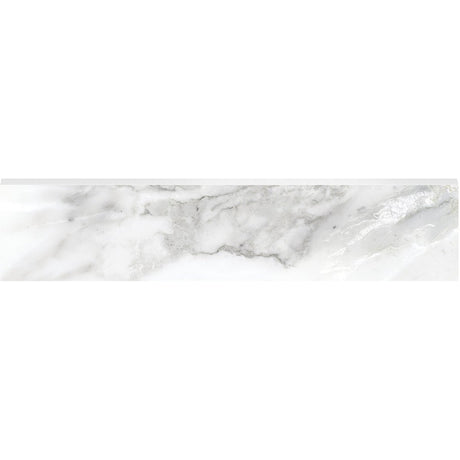 3 X 12 In La Marca Arabescato Honed Glazed Porcelain Bullnose - BUILDMYPLACE