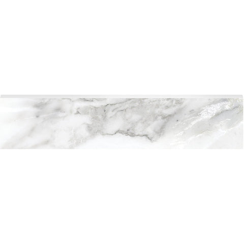 3 X 12 In La Marca Arabescato Honed Glazed Porcelain Bullnose