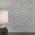 3 x 12 in. Marlow Smoke Glossy Pressed Glazed Ceramic Wall Tile - BUILDMYPLACE