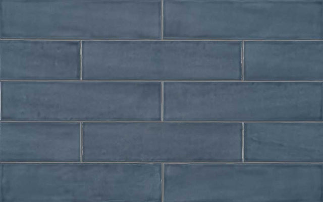 3 x 12 in. Teramoda Ink Glossy Pressed Glazed Ceramic Tile - BUILDMYPLACE