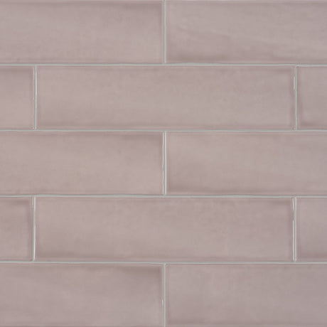 3 x 12 in. Teramoda Petal Pink Glossy Pressed Glazed Ceramic Tile - BUILDMYPLACE