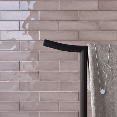 3 x 12 in. Teramoda Petal Pink Glossy Pressed Glazed Ceramic Tile - BUILDMYPLACE