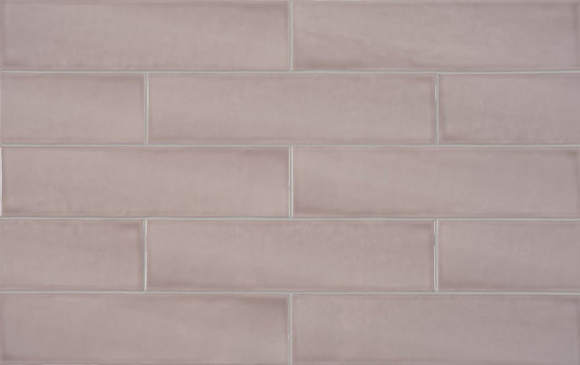 3 x 12 in. Teramoda Petal Pink Glossy Pressed Glazed Ceramic Tile - BUILDMYPLACE