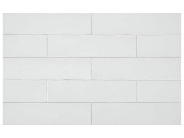 3 X 12 In Teramoda Powder Glossy Pressed Glazed Ceramic Tile - BUILDMYPLACE