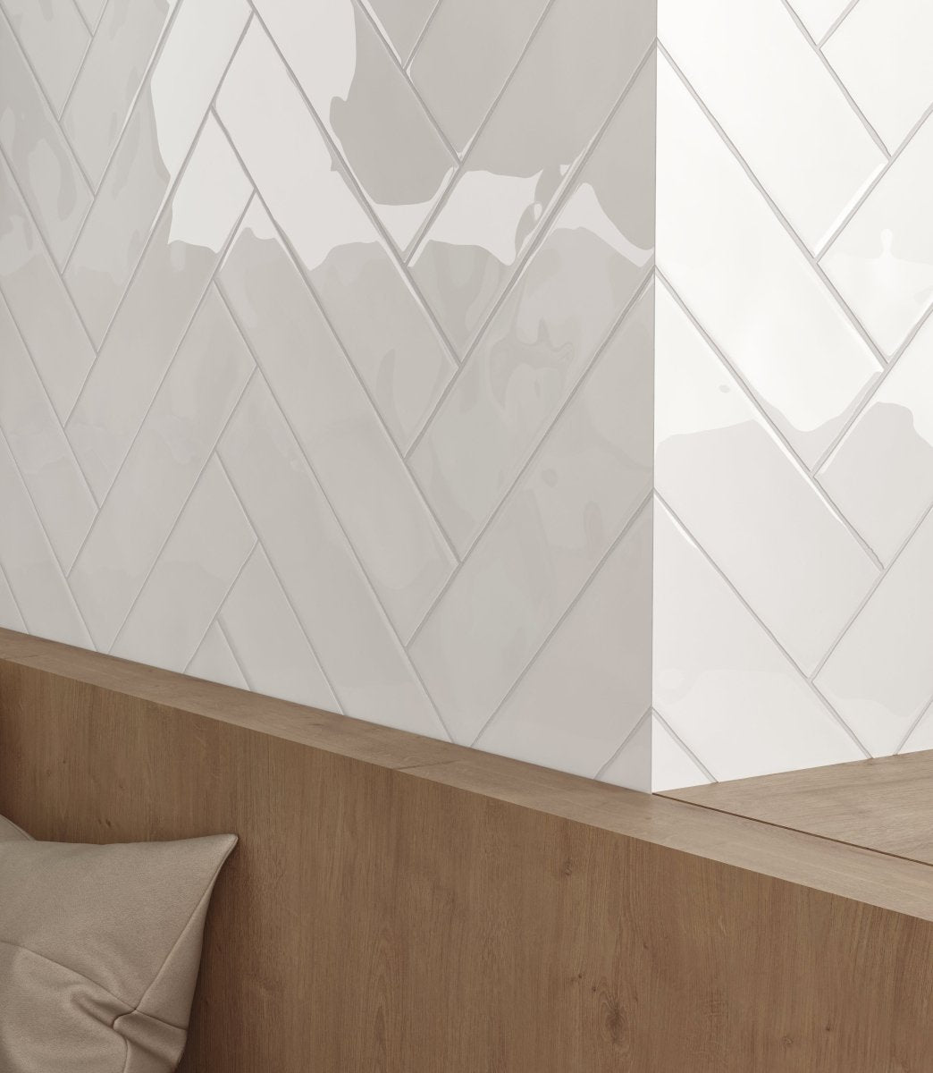 3 X 12 In Teramoda Powder Glossy Pressed Glazed Ceramic Tile - BUILDMYPLACE