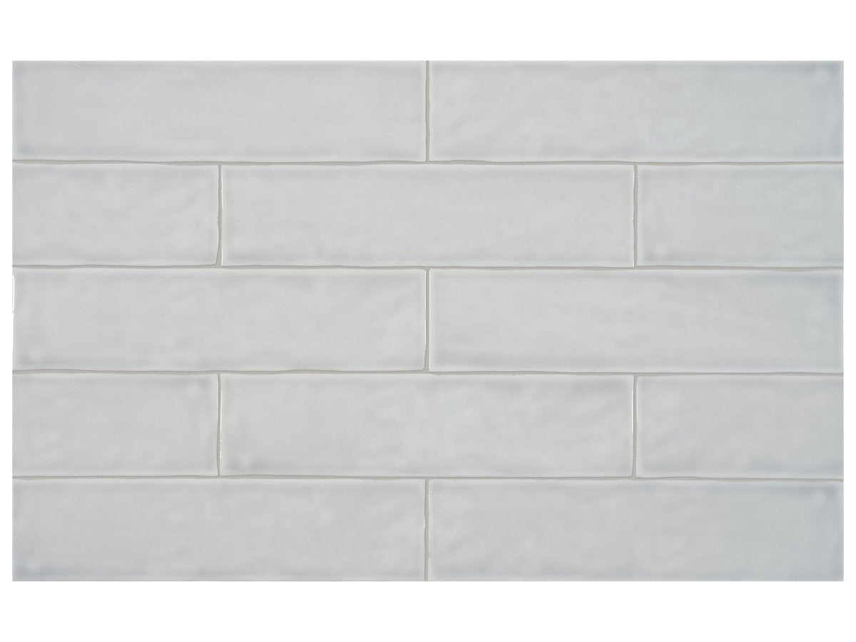 3 x 12 in Teramoda Silver Glossy Pressed Glazed Ceramic Tile - BUILDMYPLACE