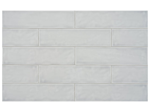 3 x 12 in Teramoda Silver Glossy Pressed Glazed Ceramic Tile - BUILDMYPLACE