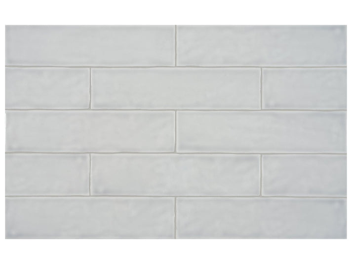 3 x 12 in Teramoda Silver Glossy Pressed Glazed Ceramic Tile