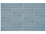 3 x 12 in Teramoda Sky Glossy Pressed Glazed Ceramic Tile - BUILDMYPLACE