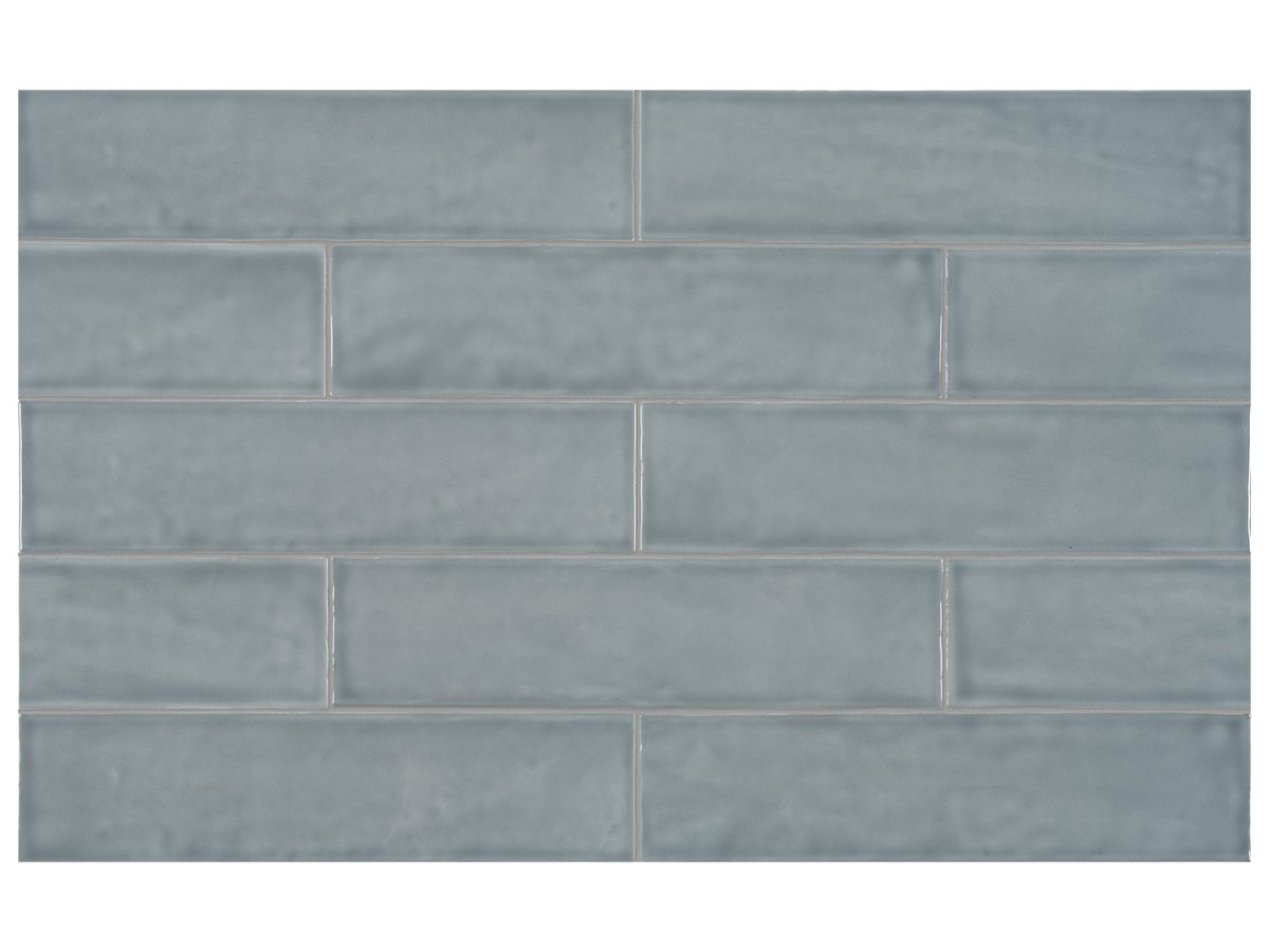 3 x 12 in Teramoda Sterling Glossy Pressed Glazed Ceramic Tile - BUILDMYPLACE