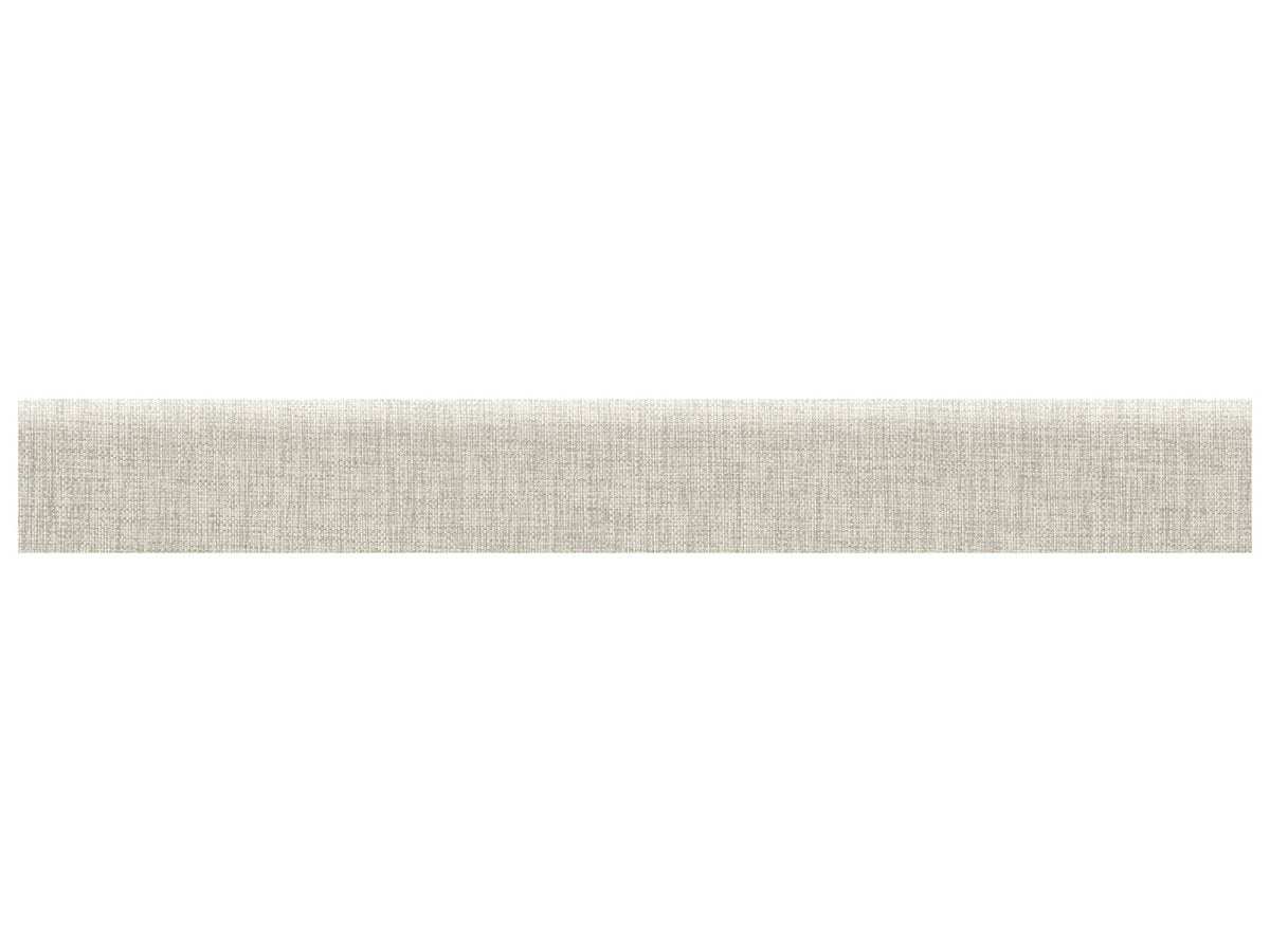 3 X 24 In Crossweave Canvas Matte Color Body Porcelain Bullnose - BUILDMYPLACE