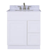 30" BLAIR SHAKER Bathroom Vanity - 30"W x 21"D x 34.5"H - BUILDMYPLACE