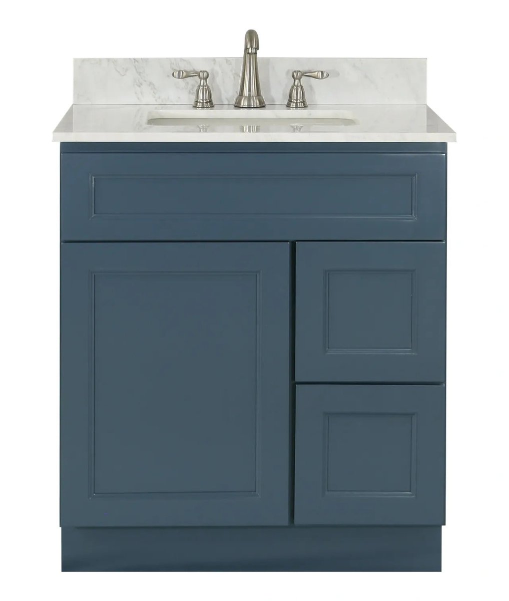 30" BLAIR SHAKER Bathroom Vanity - 30"W x 21"D x 34.5"H - BUILDMYPLACE