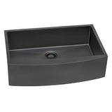 30 - inch Apron - Front Farmhouse Kitchen Sink - Gunmetal Black Matte Stainless Steel Single Bowl - BUILDMYPLACE