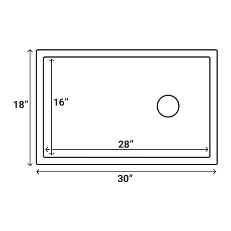 30 - inch Fireclay Farmhouse Offset Drain Kitchen Sink Single Bowl White - BUILDMYPLACE