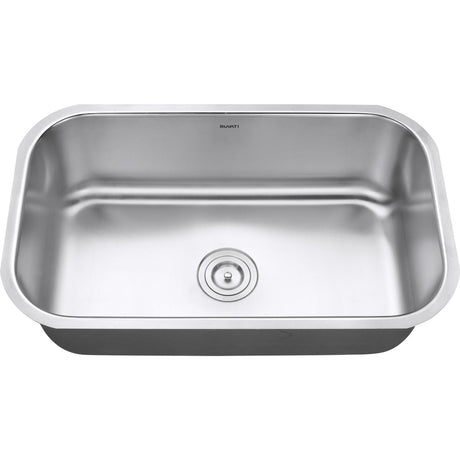 30 - inch Undermount 16 Gauge Stainless Steel Kitchen Sink Single Bowl - BUILDMYPLACE