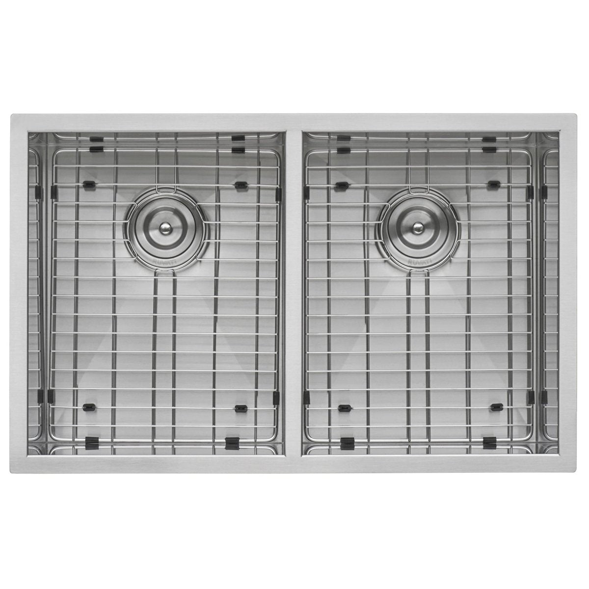 30 - inch Undermount 50/50 Double Bowl Zero Radius 16 Gauge Stainless Steel Kitchen Sink - BUILDMYPLACE