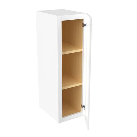 30 inch Wall Cabinet - 09W x 30H x 12D - Aria White Shaker - RTA - BUILDMYPLACE