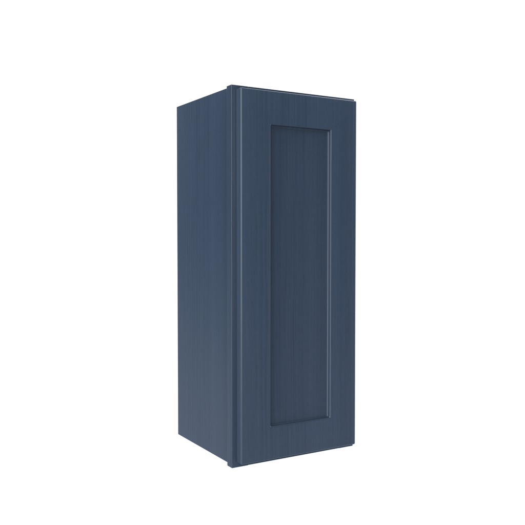 30 inch Wall Cabinet - 12W x 30H x 12D - Blue Shaker Cabinet