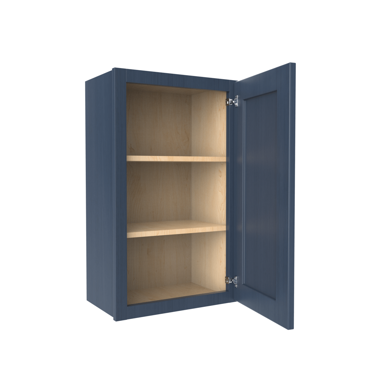 30 inch Wall Cabinet - 18W x 30H x 12D - Blue Shaker Cabinet - BUILDMYPLACE