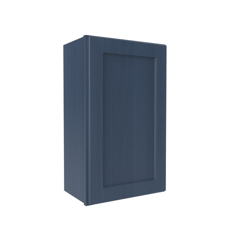 30 inch Wall Cabinet - 18W x 30H x 12D - Blue Shaker Cabinet - BUILDMYPLACE