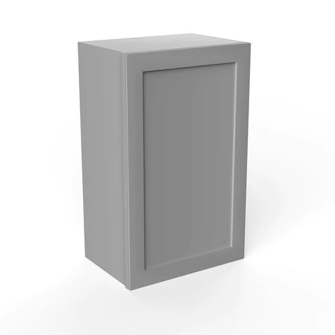 30 inch Wall Cabinet - 18W x 30H x 12D - Grey Shaker Cabinet - BUILDMYPLACE