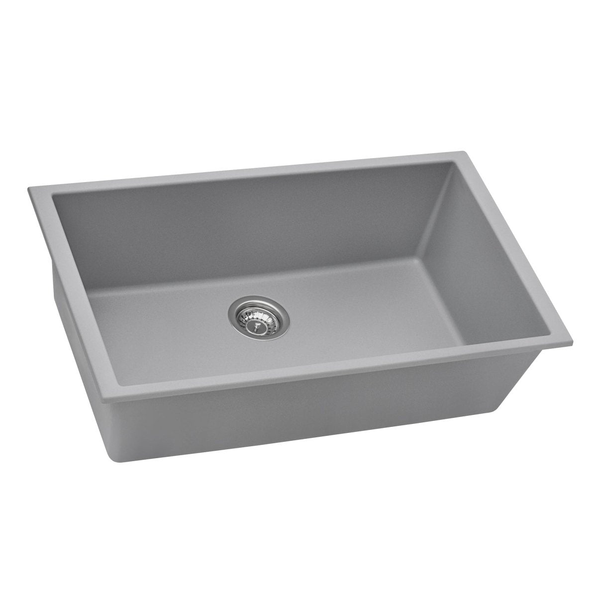 30 x 18 inch Granite Composite Undermount Single Bowl Kitchen Sink - BUILDMYPLACE