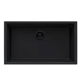 30 x 18 inch Granite Composite Undermount Single Bowl Kitchen Sink - BUILDMYPLACE