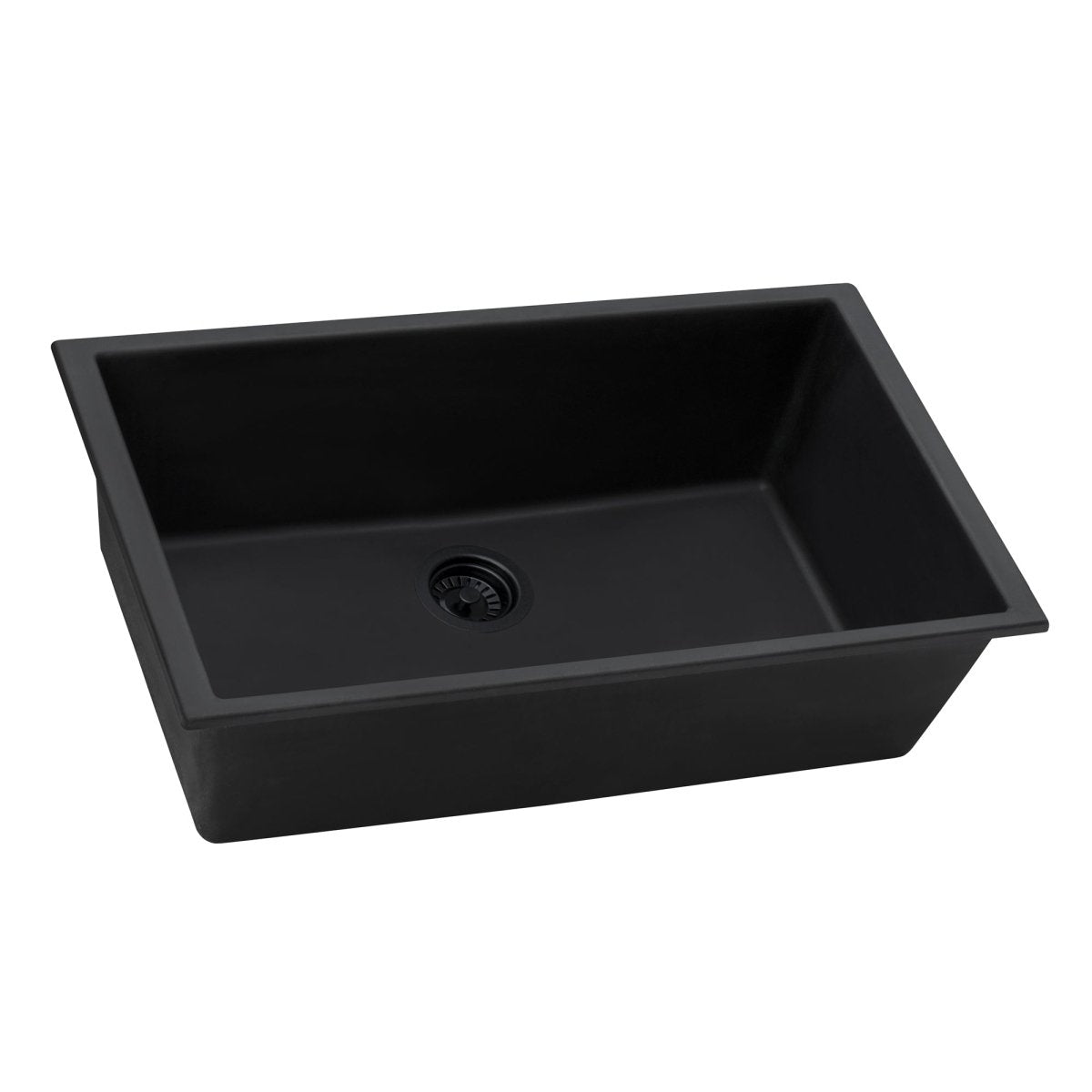 30 x 18 inch Granite Composite Undermount Single Bowl Kitchen Sink - BUILDMYPLACE