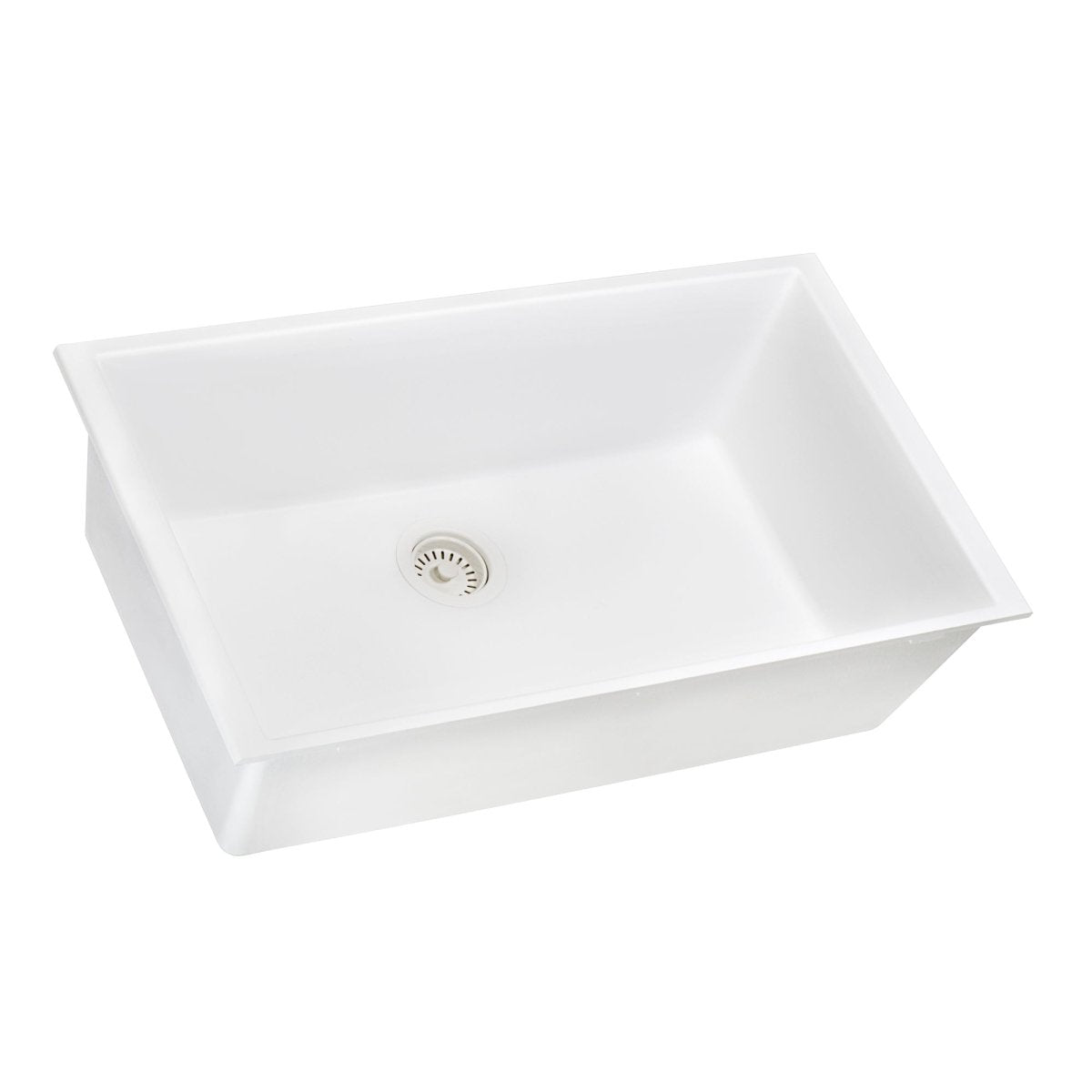 30 x 18 inch Granite Composite Undermount Single Bowl Kitchen Sink - BUILDMYPLACE