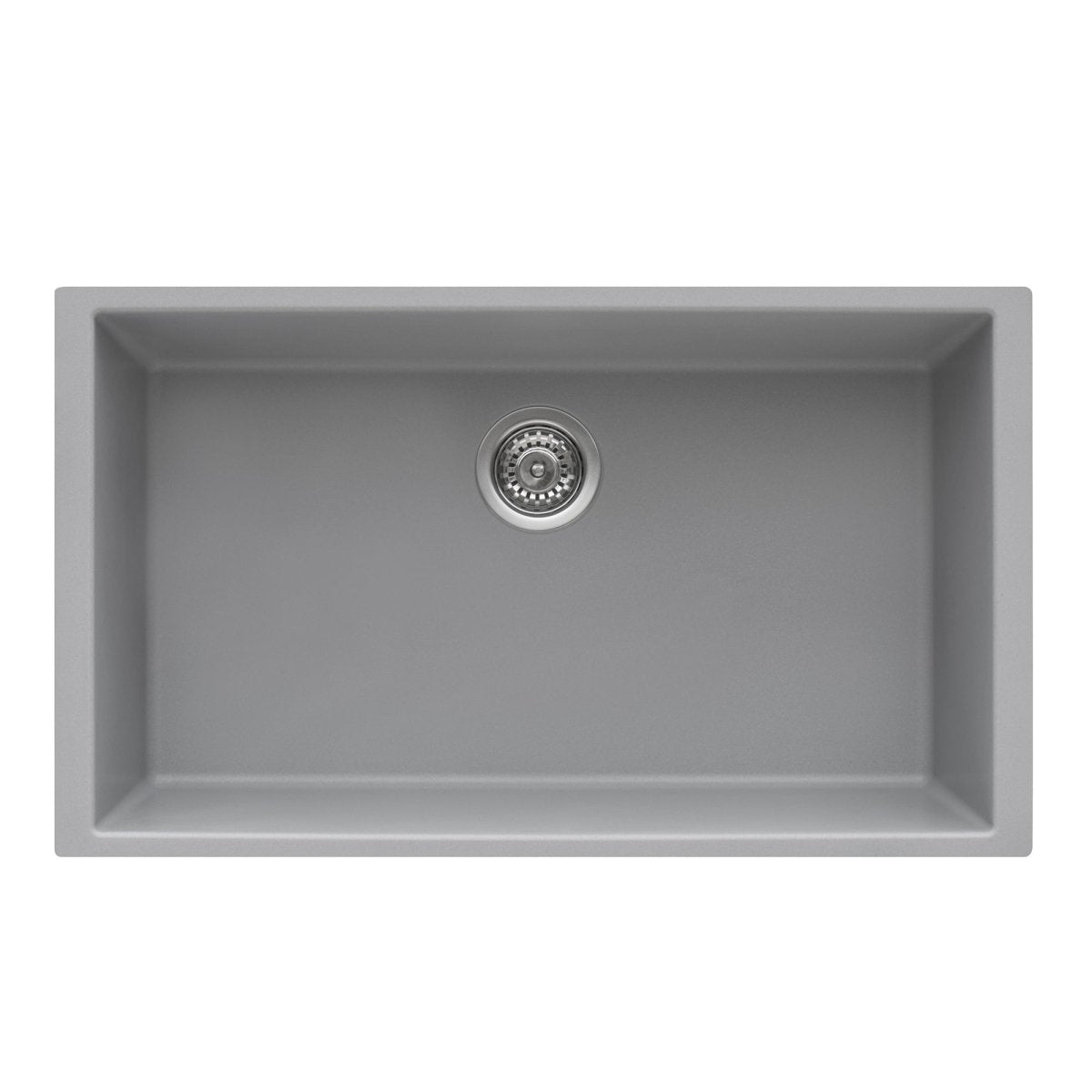 30 x 18 inch Granite Composite Undermount Single Bowl Kitchen Sink - BUILDMYPLACE