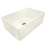 30 x 20 inch Fireclay Reversible Farmhouse Apron - Front Kitchen Sink Single Bowl - BUILDMYPLACE