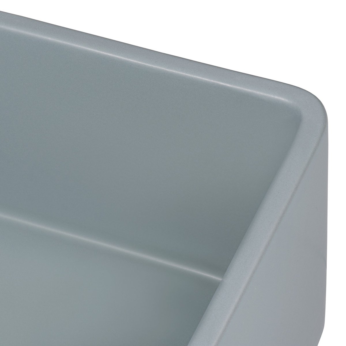 30 x 20 inch Fireclay Reversible Farmhouse Apron - Front Kitchen Sink Single Bowl - BUILDMYPLACE