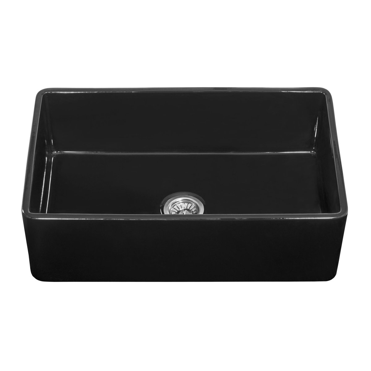 30 x 20 inch Fireclay Reversible Farmhouse Apron - Front Kitchen Sink Single Bowl - BUILDMYPLACE