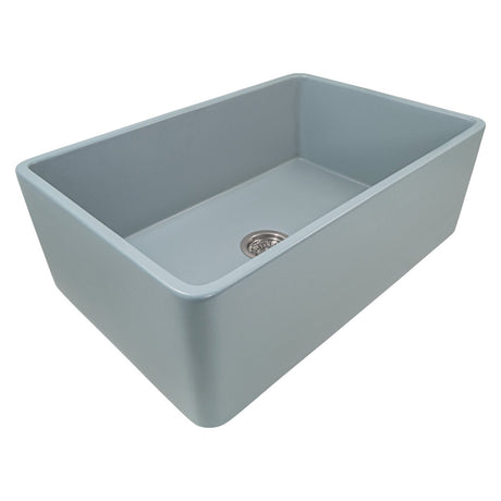 30 x 20 inch Fireclay Reversible Farmhouse Apron - Front Kitchen Sink Single Bowl - BUILDMYPLACE