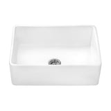 30 x 20 inch Fireclay Reversible Farmhouse Apron - Front Kitchen Sink Single Bowl - BUILDMYPLACE