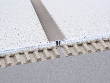 T-Style Floor Trim Profile - Tile trim - 1 in - Aluminum Nickel Anodized - Tile Edge Trim
