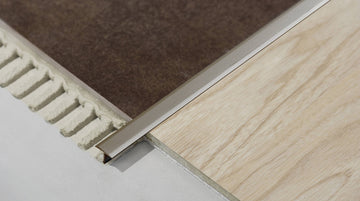 T Floor Transition Profile - Tile trim - 9/16 in - Aluminum Nickel Anodized - Tile Edge Trim