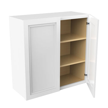 RTA - Fashion White - 30" High Double Door Wall Cabinet | 30"W x 30"H x 12"D